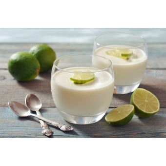Panna cotta citroen met karamelslagroom